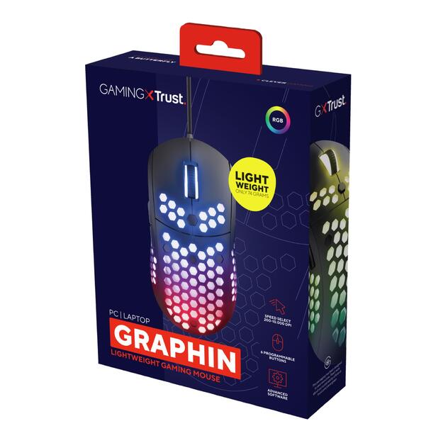 Kompiuterinė pelė laidinė MOUSE USB OPTICAL GXT960/GRAPH. LIGHTWEIGHT 23758 TRUST 10