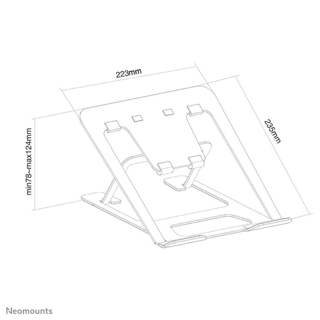 Nešiojamo skompiuterio stovas 10-17 /NSLS085BLACK NEOMOUNTS