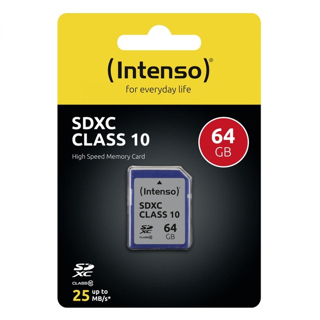 Atminties kortelė MEMORY SDXC 64GB C10/3411490 INTENSO