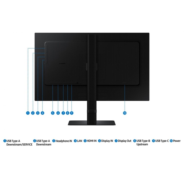 SAMSUNG ViewFinity LS24D600UAUXEN 24inch WQHD IPS 100Hz 5ms HDMI USB-C Cable in box