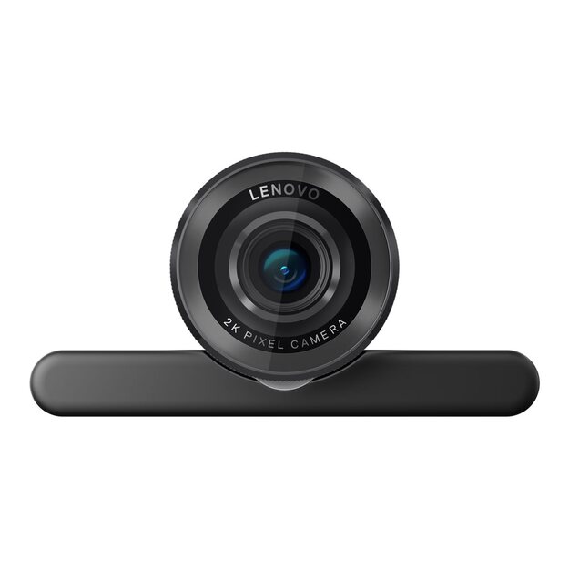LENOVO QHD Webcam 2K Adjustable FOV90/78/65 Directional Microphone AutoFocus HDR AI Framing/Face USB-C/A 1.5m Detachable Cable