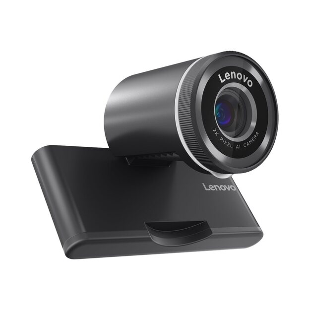 LENOVO QHD Webcam 2K Adjustable FOV90/78/65 Directional Microphone AutoFocus HDR AI Framing/Face USB-C/A 1.5m Detachable Cable