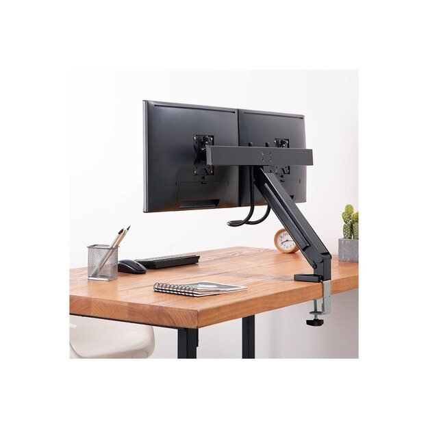 LOGILINK BP0102 Dual Monitor mount 17-27inch steel space-saving