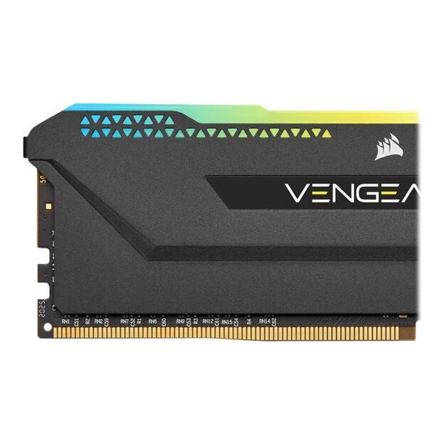 Operatyvioji atmintis (RAM) CORSAIR DDR4 16GB 2x8GB 3200MHz DIMM CL16 VENGEANCE RGB Pro SL Black 1.35V XMP 2.0