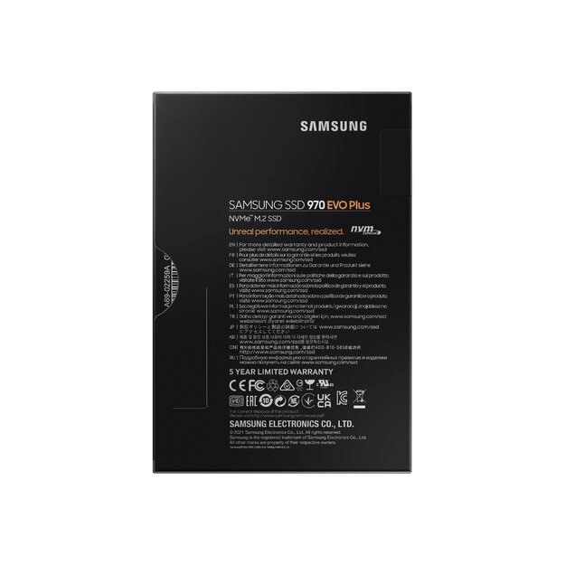 Kietasis diskas (SSD) vidinis SAMSUNG 970 EVO Plus SSD 500GB NVMe M.2 internal