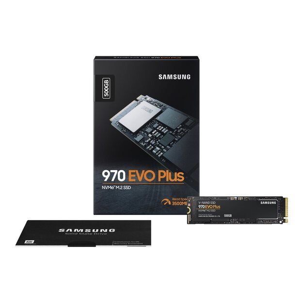 Kietasis diskas (SSD) vidinis SAMSUNG 970 EVO Plus SSD 500GB NVMe M.2 internal