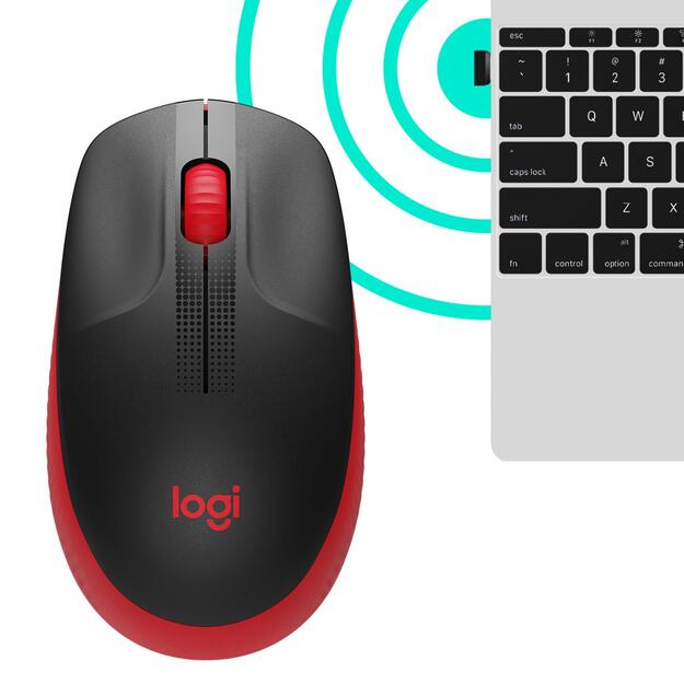 Kompiuterinė pelė belaidė OPTICAL WRL M190/RED 910-005908 LOGITECH 37