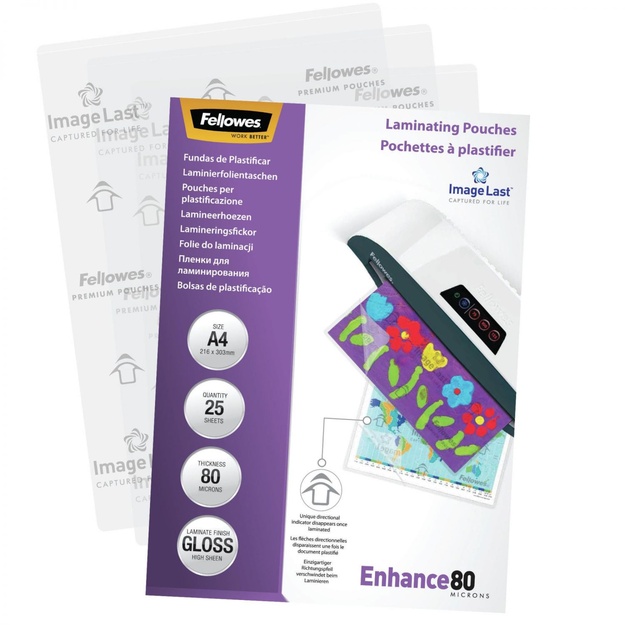 Laminavimo vokelis IMAGELAST/A4 80 25PCS 5396205 FELLOWES
