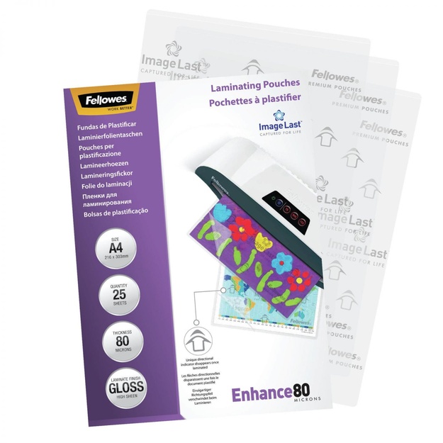 Laminavimo vokelis IMAGELAST/A4 80 25PCS 5396205 FELLOWES
