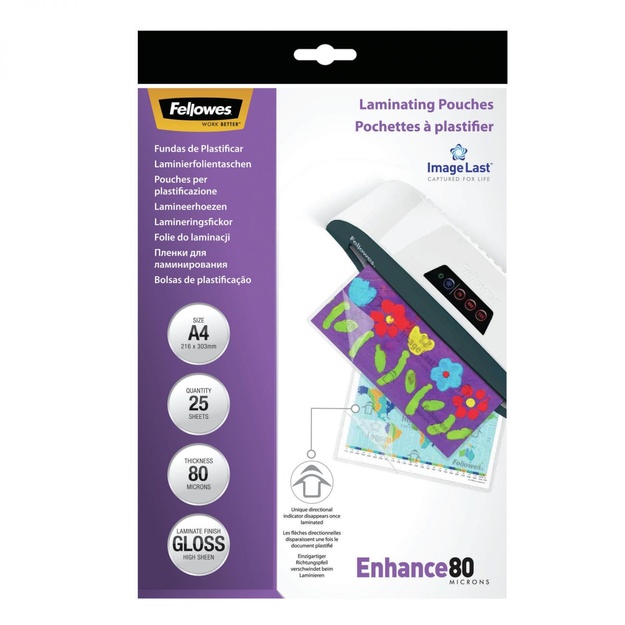 Laminavimo vokelis IMAGELAST/A4 80 25PCS 5396205 FELLOWES