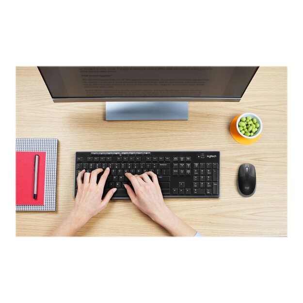 Kompiuterinė pelė belaidė LOGITECH M190 Full-size - MID GREY - EMEA 38