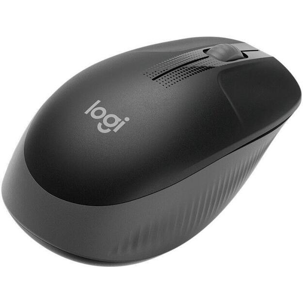 Kompiuterinė pelė belaidė LOGITECH M190 Full-size - MID GREY - EMEA