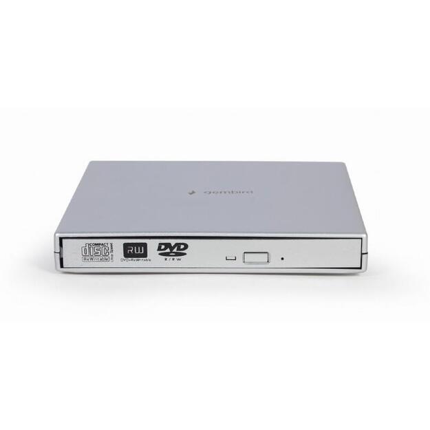Kompaktinis diskas DVD RW USB2 8X EXT RTL/SILVER DVD-USB-02-SV GEMBIRD