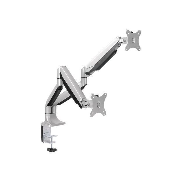 LOGILINK BP0043 LOGILINK - Dual alumium monitor desk mount,13-27, max. 9 kg 13