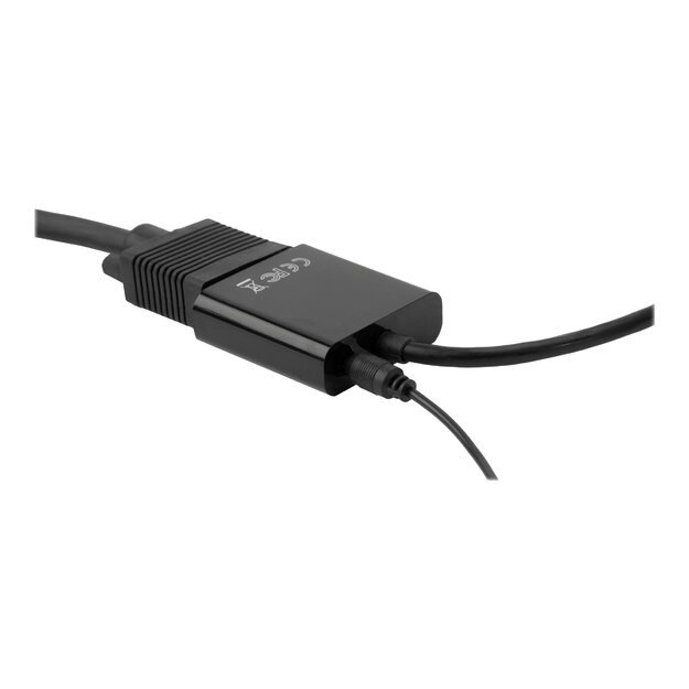 GEMBIRD A-HDMI-VGA-03 Gembird adapter HDMI-A(M) ->VGA (F) + audio, on cable, black