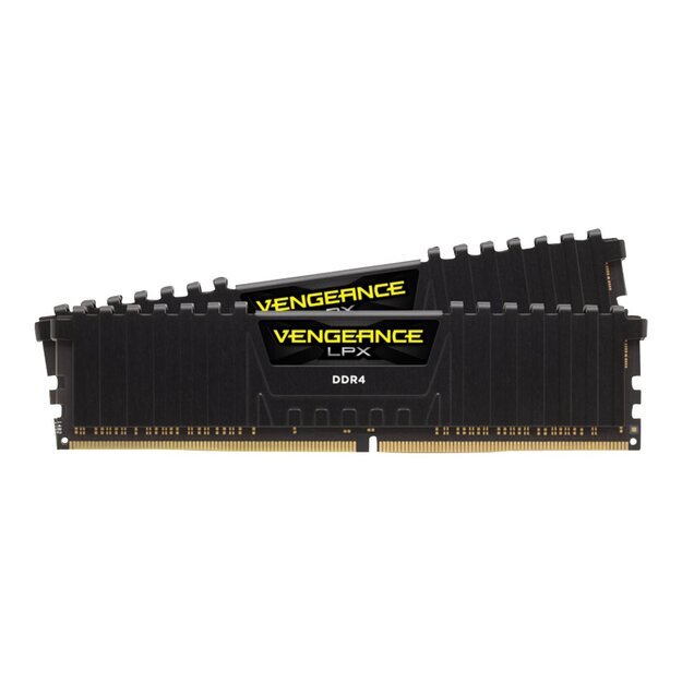 Operatyvioji atmintis (RAM) CORSAIR DDR4 3600MHz 32GB 2x288 DIMM Unbuffered 18-22-22-42 Vengeance LPX black Heat spreader 1.35V XMP 2.0 for AMD Ryzen