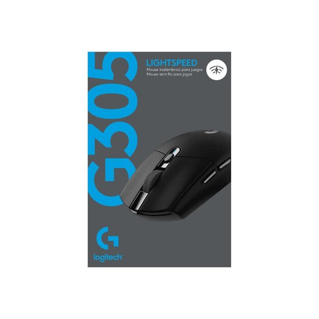 Kompiuterinė pelė belaidė LOGITECH G305 Recoil Gaming Mouse - BLACK - EER2 56