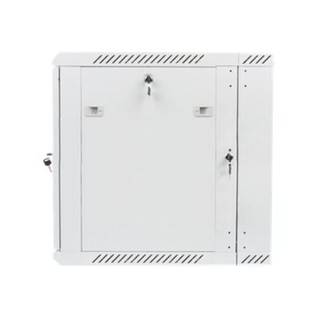 Komutacinė spinta pakabinama LANBERG WF02-6612-10S double section rack 19 flat pack 12U/600x600mm grey 23