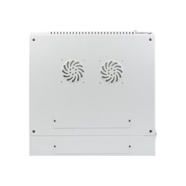 Komutacinė spinta pakabinama LANBERG WF02-6612-10S double section rack 19 flat pack 12U/600x600mm grey 20