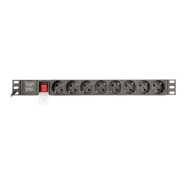 Maitinimo panelė GEMBIRD PDU 8x Schuko 1U 16A 3m