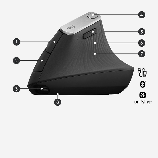 Kompiuterinė pelė belaidė OPTICAL WRL MX ERGO/910-005448 LOGITECH