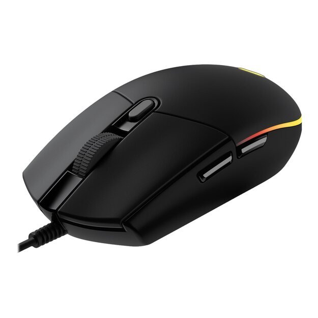 Kompiuterinė pelė laidinė MOUSE USB OPTICAL G102 LIGHTSY/BLACK 910-005823 LOGITECH