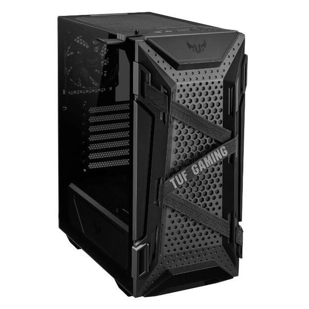 Kompiuterio korpusas |ASUS|TUF Gaming GT301|MidiTower|Not included|ATX|MicroATX|MiniITX|Colour Black|GT301TUFGAMINGCASE