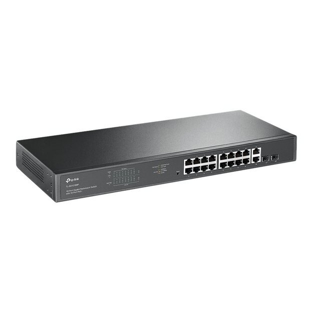 Komutatorius TP-LINK TL-SG1218MP Desktop Rack 16x10Base-T 100Base-TX 1000Base-T PoE+ ports 16 250W 