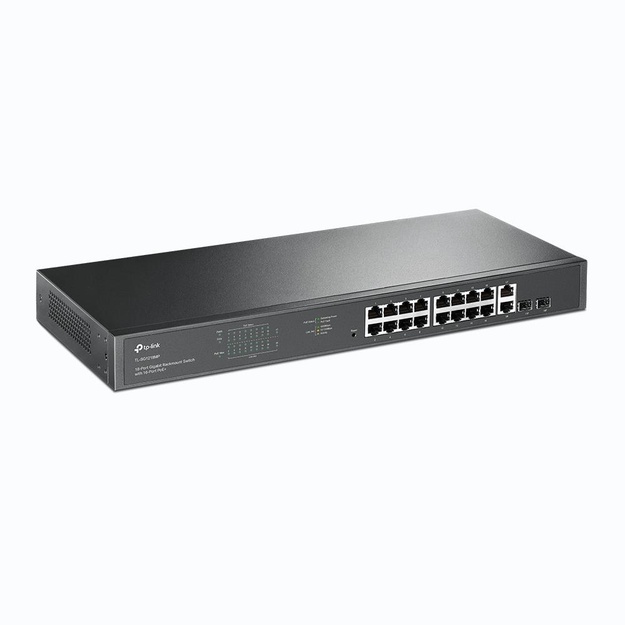 Komutatorius TP-LINK TL-SG1218MP Desktop Rack 16x10Base-T 100Base-TX 1000Base-T PoE+ ports 16 250W 