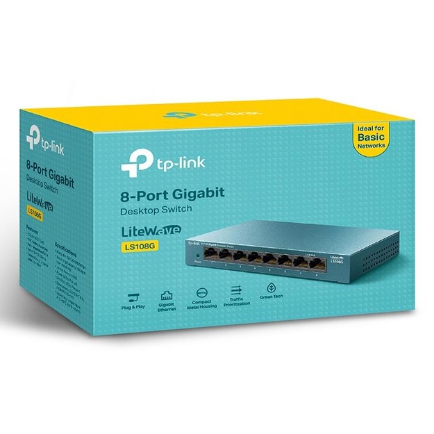 Komutatorius TP-LINK LS108G 8x10Base-T 100Base-TX 1000Base-T