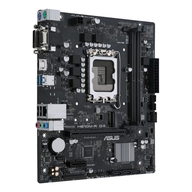 Pagrindinė plokštė MB H610 S1700 MATX/PRIME H610M-R D4-SI ASUS