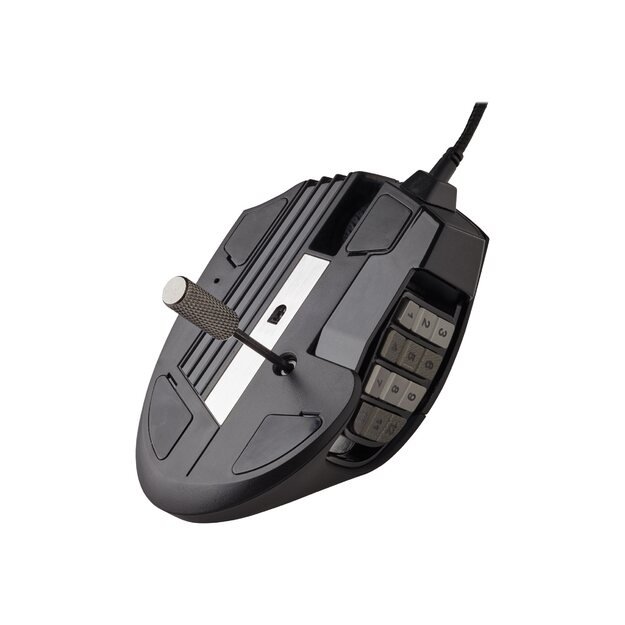 Kompiuterinė pelė laidinė CORSAIR SCIMITAR RGB ELITE MOBA/MMO Gaming Mouse Black Backlit RGB LED 18000 DPI Optical (EU)