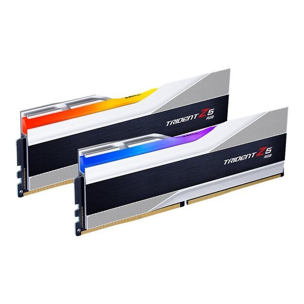 Operatyvioji atmintis (RAM) G.SKILL Trident Z5 RGB DDR5 32GB 2x16GB 6000MHz CL36 1.35V XMP 3.0 silver