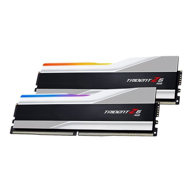 Operatyvioji atmintis (RAM) G.SKILL Trident Z5 RGB DDR5 32GB 2x16GB 6000MHz CL36 1.35V XMP 3.0 silver