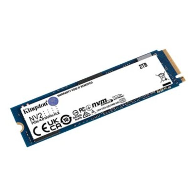 Kietasis diskas (SSD) vidinis SSD|KINGSTON|NV2|2TB|M.2|PCIE|NVMe|Write speed 2800 MBytes/sec|Read speed 3500 MBytes/sec|2.2mm|TBW 640 TB|MTBF 1500000 hours|SNV2S/2000G