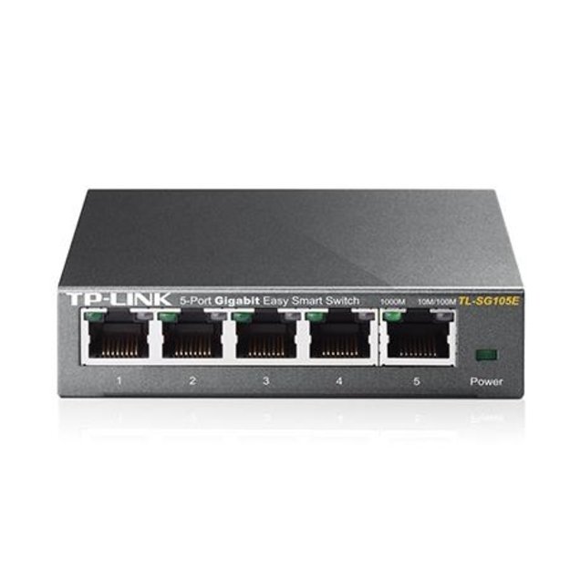 Komutatorius TP-LINK 5-Port Gigabit Desktop Easy Smart 10/100/1000Mbps RJ45 ports MTU Port Tag-based VLAN QoS IGMP Snooping