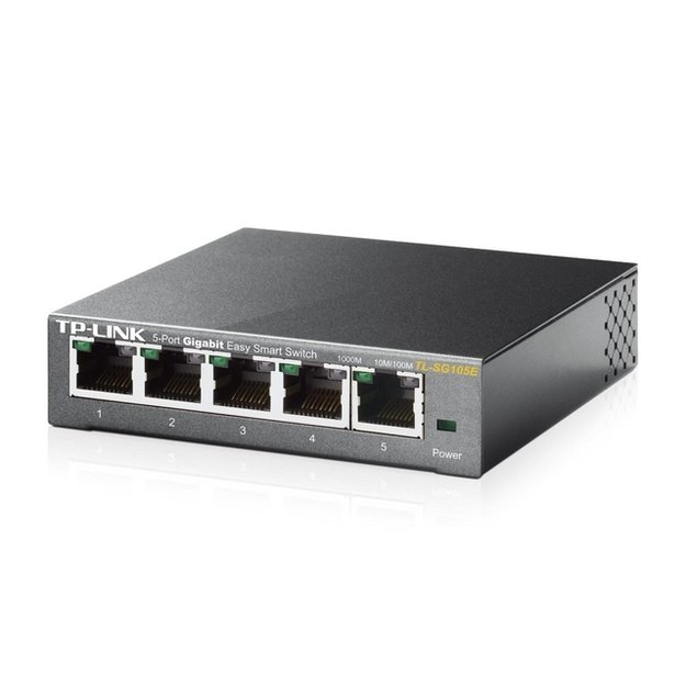 Komutatorius TP-LINK 5-Port Gigabit Desktop Easy Smart 10/100/1000Mbps RJ45 ports MTU Port Tag-based VLAN QoS IGMP Snooping