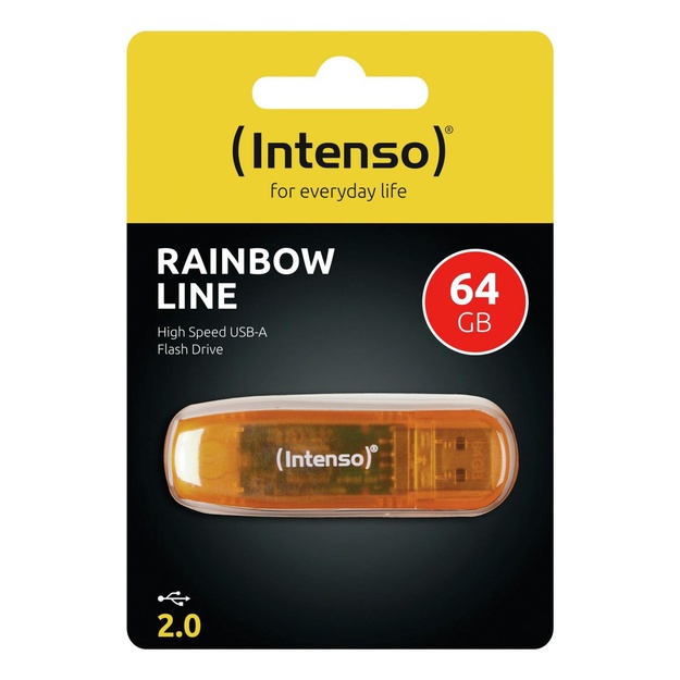 USB raktas MEMORY DRIVE FLASH USB2 64GB/3502490 INTENSO