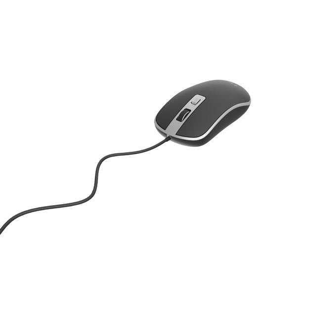 Kompiuterinė pelė laidinė MOUSE USB OPTICAL BLACK/SILVER/MUS-4B-06-BS GEMBIRD 5