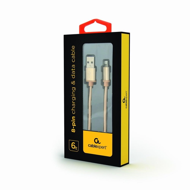 CABLE LIGHTNING TO USB2 1.8M/CCB-MUSB2B-AMLM-6-G GEMBIRD
