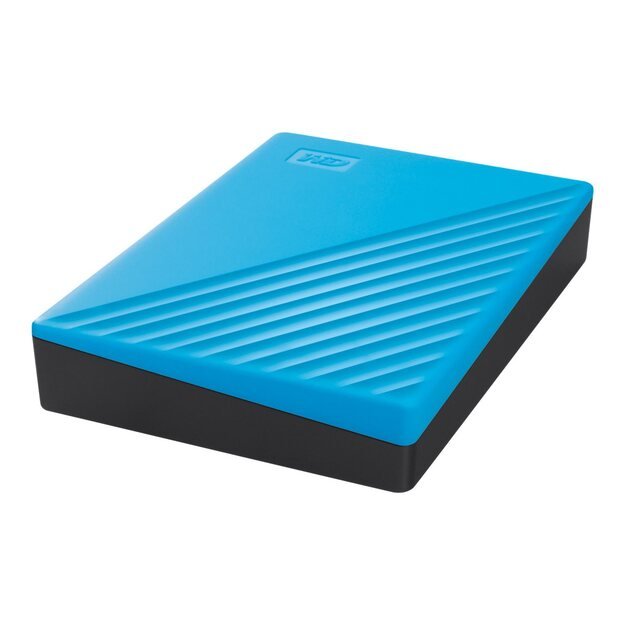 Išorinis kietasis diskas HDD |WESTERN DIGITAL|My Passport|4TB|USB 2.0|USB 3.0|USB 3.2|Colour Blue|WDBPKJ0040BBL-WESN