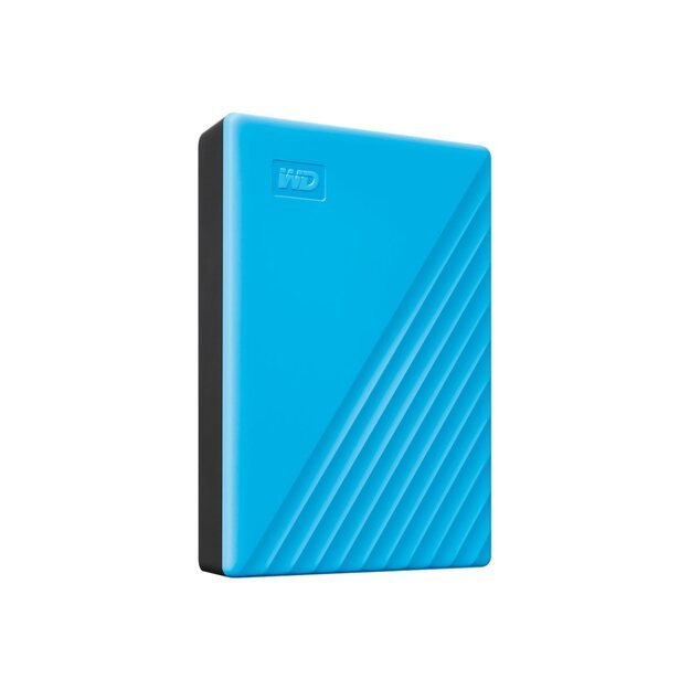 Išorinis kietasis diskas HDD |WESTERN DIGITAL|My Passport|4TB|USB 2.0|USB 3.0|USB 3.2|Colour Blue|WDBPKJ0040BBL-WESN