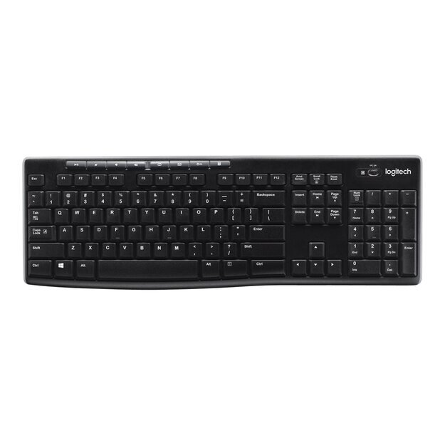 Belaidė klaviatūra LOGITECH WIRELESS K270 INT 38