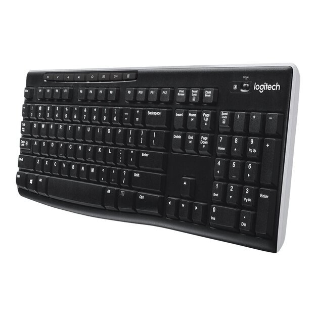 Belaidė klaviatūra LOGITECH WIRELESS K270 INT 36