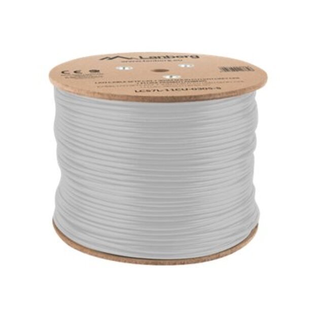 Instaliacinis tinklo kabelis LANBERG LAN cable SFTP cat.7 305m solid CU LSZH grey CPR fluke passed