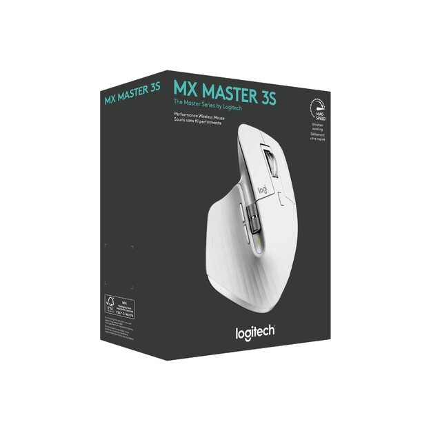 Kompiuterinė pelė belaidė Logitech MX Master 3S Performance - Pale Grey 44