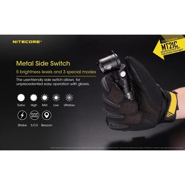 Žibintuvėlis MT SERIES/1000 LUMENS MT21C NITECORE 2