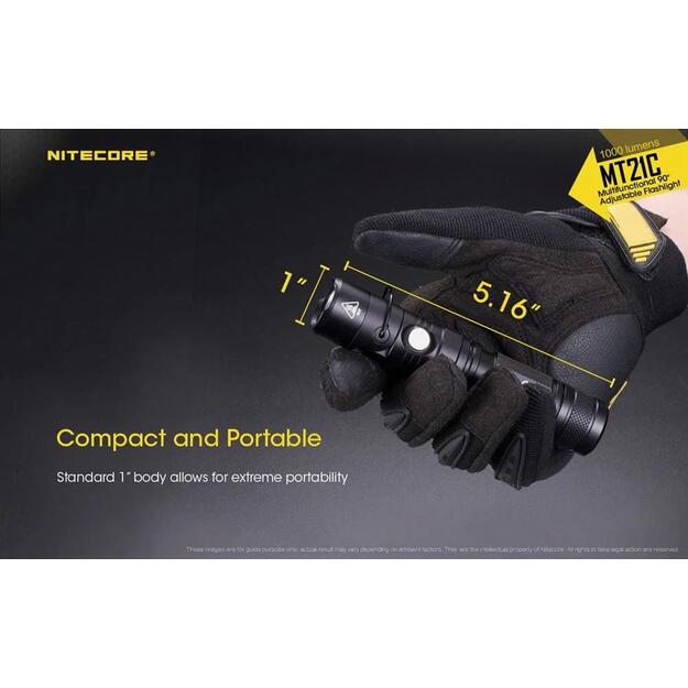 Žibintuvėlis MT SERIES/1000 LUMENS MT21C NITECORE 3