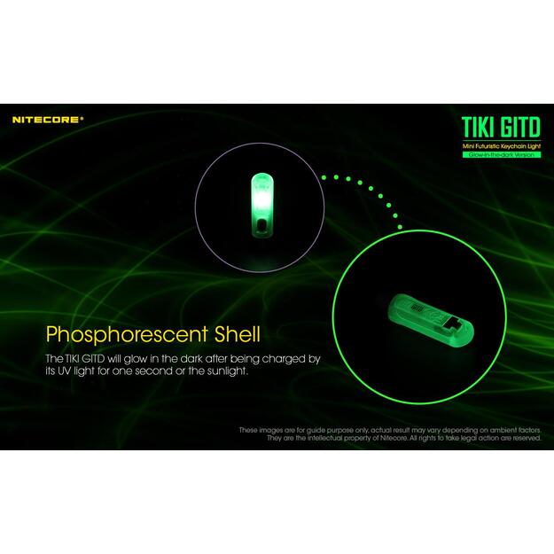 Žibintuvėlis T SERIES 300 LUMENS/TIKI GITD NITECORE 2