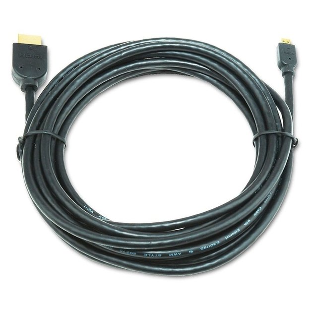 Vaizdo kabelis HDMI-MICRO HDMI 3M V.2.0/BLK CC-HDMID-10 GEMBIRD